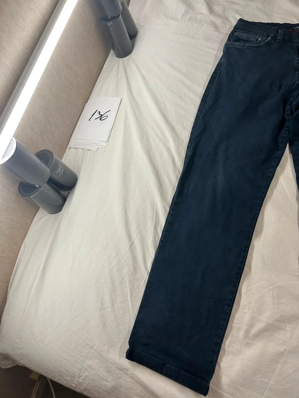 Chino vintage bleu marine icon – photo 3